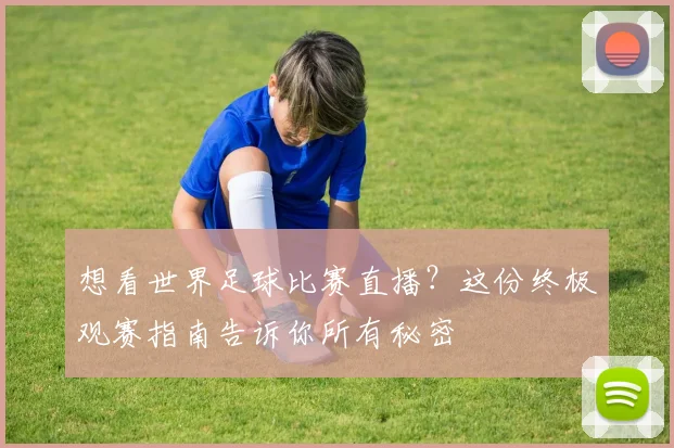 想看世界足球比赛直播？这份终极观赛指南告诉你所有秘密